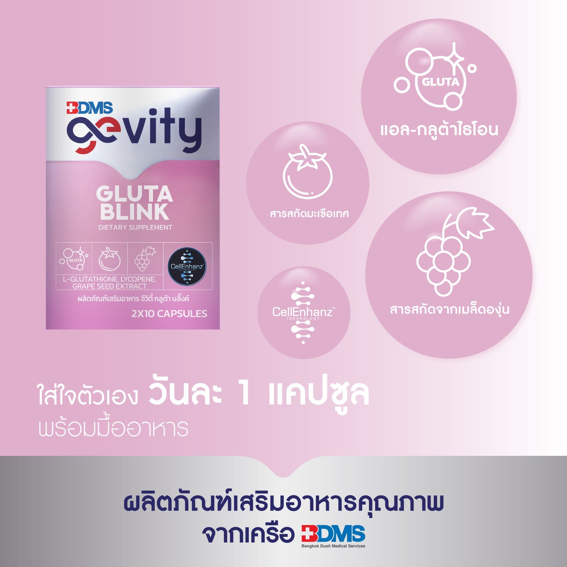 Gevity Gluta Blink 20 Caps