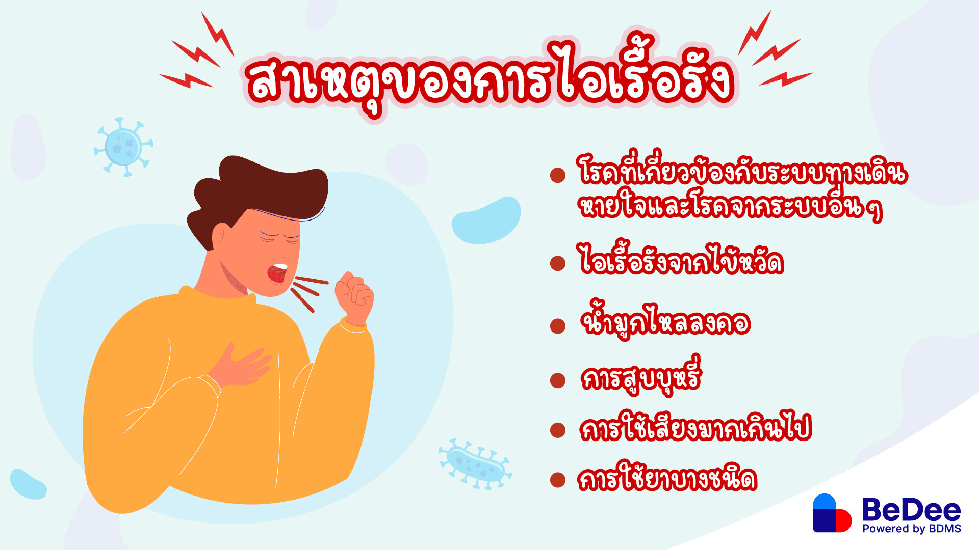 ไอเรื้อรังเกิดจากอะไร
