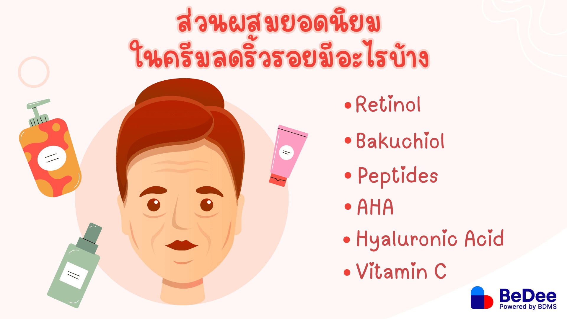 ส่วนผสมในครีมลดริ้วรอย