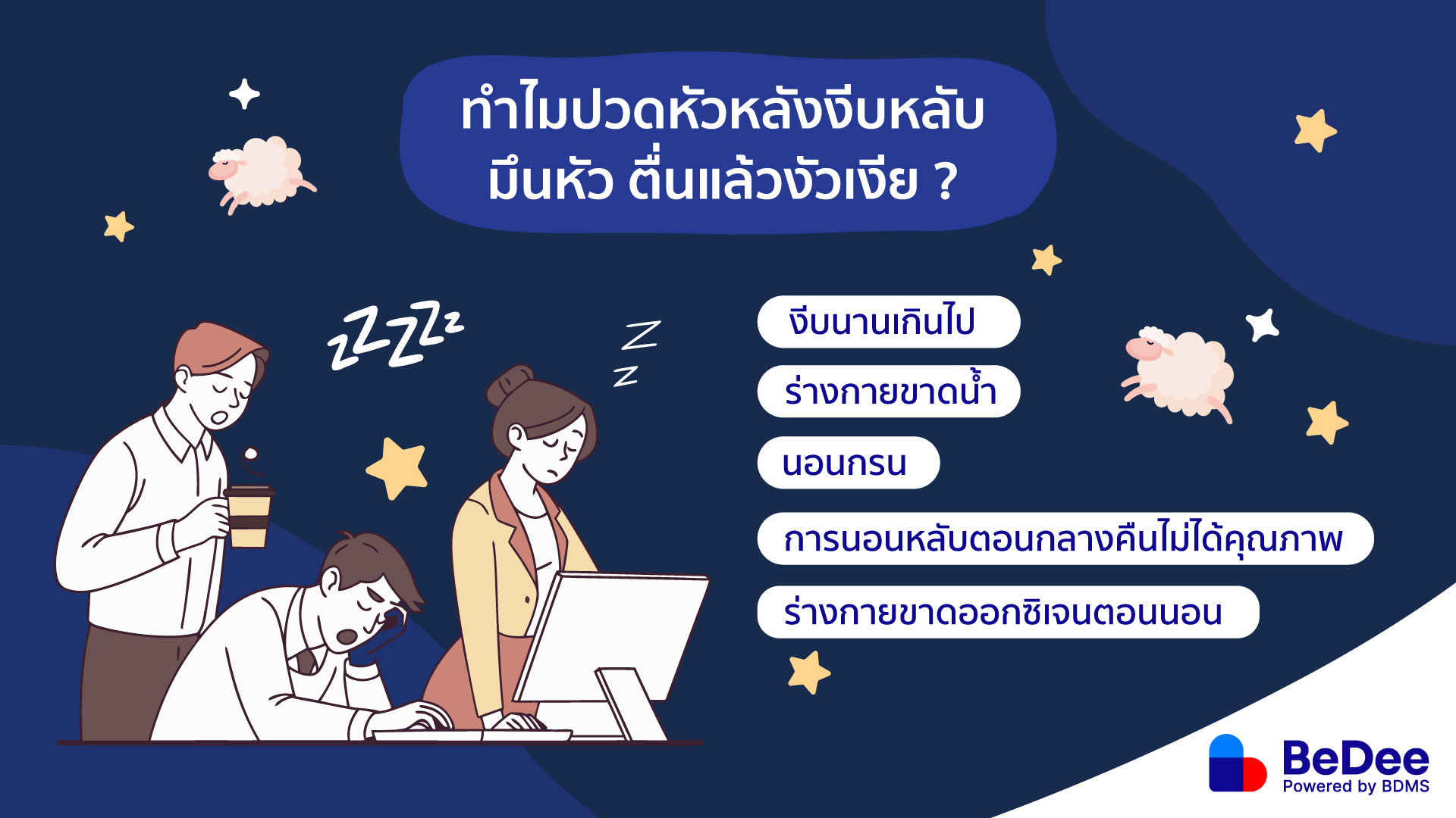 ปวดหัวหลังงีบหลับ